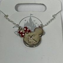 Disney Parks Minnie Mouse Icon Letter K Silver Color Necklace Child Size... - £17.99 GBP