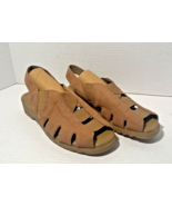 Earth Shoe Laine 5 Brown Leather Women’s Sandals Slip on Slingback 8.5W - $272.93 MXN