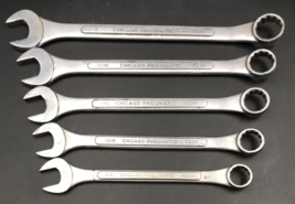 Chicago Pneumatic Combination Wrench Set of 5 - 7224 7226 7228 7230 3/4&quot; to 1&quot; - £21.72 GBP