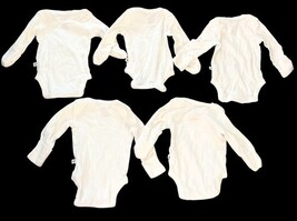 Newborn Baby Clothes Lot 18 Pc Bodysuits Sleepers Honest Gerber Unisex C image 3