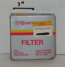 Vintage Quantaray 80A Blue 52mm Screw On Camera Lens Filter 24-166-1578 - $8.88