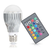 [Pack of 2] 9W LED Light Bulb E27 RGB Lamp Bulb 16 Colors Changable 24-key IR... - £32.13 GBP
