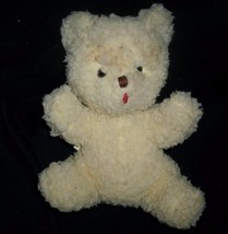 10&quot; Vintage Eden Creme Teddy Bear Rattle Chime Stuffed Animal Plush Toy Antique - £33.98 GBP