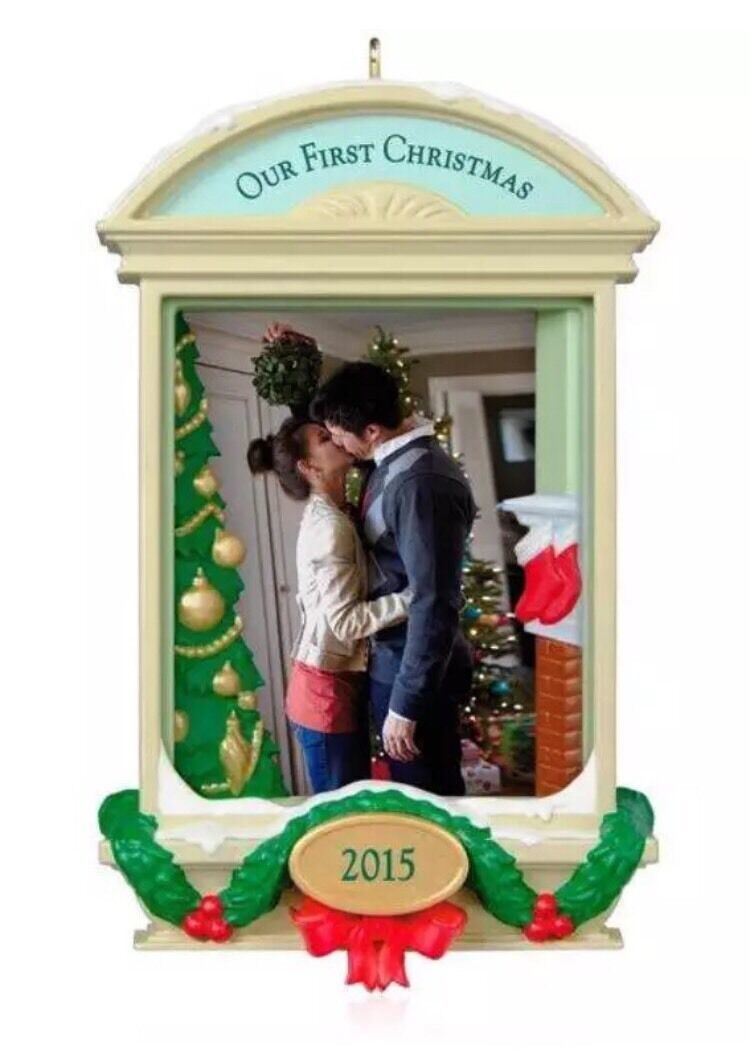 HALLMARK 2015 Photo Frame Holder OUR FIRST CHRISTMAS New SHIP FREE - $39.00