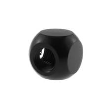Black 3-Way Ball Fitting Computer Water Cooling Accessories G1/4&quot; T Type... - £15.66 GBP