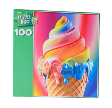 Cra-Z-Art 100 pc Puzzle Bug Jigsaw Puzzle - New - Rainbow Ice Cream Cone - $9.99