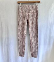 Lululemon Wunder Under High-Rise 7/8 Tight Full-On Luon 25&quot; SZ 6 Arrow J... - $29.99