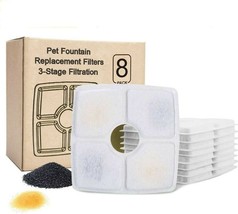 Oududianzi Cat Water Fountain Replacement Filters for Dispenser 8 Pack - £7.85 GBP
