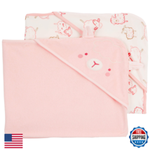 Carter'S Carters Baby Hooded Towel 2-Pk Pink/Ivory 195862450763 - $31.85