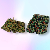 Vtg 1970s Gi Joe Adventure Team Camouflage Shorts Lot Of 2 *Dry Rot Elastic* - £7.76 GBP