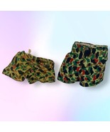 VTG 1970s Gi Joe Adventure Team Camouflage Shorts Lot of 2 *DRY ROT ELAS... - £7.72 GBP