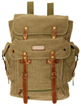 Large Army Style Military Style  Backpack KHAKI Rusksacks 704 Daypack School Bag - £25.98 GBP