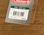 Coleman Men&#39;s Tear Resistant Stretch Utility Pant 40x30 Copper - £19.94 GBP