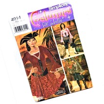 Simplicity Costumes 4914 Pattern Uncut Pirate Halloween Theater Misses Sz 14-22 - £10.10 GBP