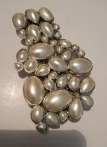 Faux Pearl Bracelet Vintage Womens Jewelry Silver Tone  - £10.93 GBP