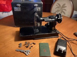 Vintage 1948 Singer 221 Featherweight Sewing Machine Accessories, Box Se... - $213.75