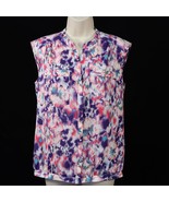 Violet &amp; Claire Womens Colorful Sleeveless Shirt M Medium Floral Waterco... - $23.19