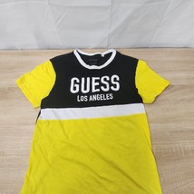 Guess Jeans Los Angeles Classic Logo Black and Yellow T-Shirt - £19.51 GBP