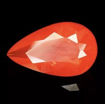 Natural 1.16Ctw Pretty Pear cut 10 x 6 mm Mexican Pigeon Blood Red Fire Opal - £81.79 GBP