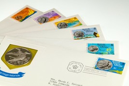 1973 British Virgin Isole Primo Giorno Cachet Set Di 6 a Prova Di Monete - £35.59 GBP