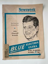 Vintage Jfk John F Kennedy Newsweek Blue Election Extra November 14 1960 - £11.01 GBP