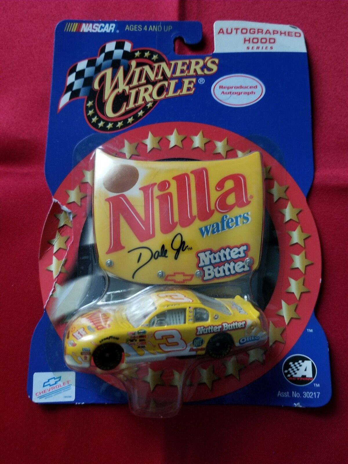 NASCAR WINNERS CIRCLE  DALE EARNHARDT JR #3 NILLA 1:64 HOOD SERIES - $10.00