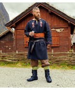 Viking Tunic “Odin’s Ravens” – Norse Hand-Stitched Warrior Ritual Garment - $123.74 CAD