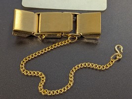NOS Seiko Ladies Gold Tone Replacement Watch Band Clasp with Chain B926YCL - $347.57 MXN