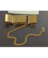 NOS Seiko Ladies Gold Tone Replacement Watch Band Clasp with Chain B926YCL - $26.35 CAD
