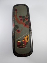 Vintage Box  Decorative Lacquer Wood  Floral and Mandarin Duck Design No Key - £18.19 GBP