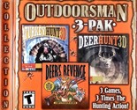 Outdoorsman 3-Pak [PC CD-ROM 2001] Deer Hunt 3D, Turkey Hunt 3D, Deer&#39;s ... - £1.81 GBP