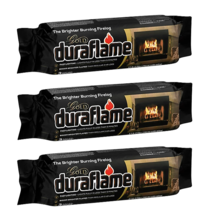 3 Gold Ultra Premium Fire Logs 3 Hour Burn Fast Lighting Fireplace Log 4... - £9.79 GBP