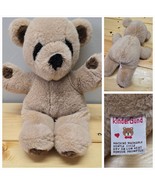 Vintage Kinder Gund Teddy Bear Plush Brown Stuffed Animal 1979 - £38.15 GBP