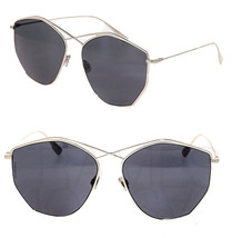 Christian Dior Stellaire 4 Palladium Metal Black Sunglasses Women Authentic - £165.63 GBP