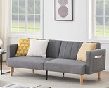 Futon Sofa Bed, 79&quot; Futon Couch, Loveseat, Sleeper Sofa, Small Couch Wit... - £467.06 GBP