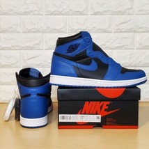 Nike Air Jordan 1 Retro High OG Mens Size 11.5 Dark Marina Blue Black 555088-404 - £235.66 GBP