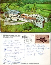 New York Fort Ticonderoga Aerial View Posted to OH in 1960 VTG Postcard - £7.49 GBP