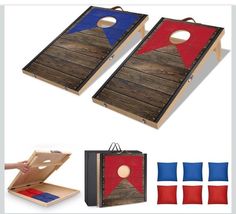 HQ Portable 2&#39;x1&#39; Size Cornhole Game Set with 6 Bean Bags - $34.64