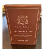 Aquiesse Luxury Scented Candle CINNAMON TABAC 6.5 oz. New In Box - $29.70