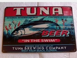 Tuna Brewing Company - metal hanging wall sign - £19.36 GBP