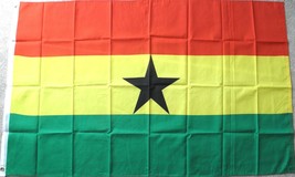 Ghana Polyester International Country Polyester Flag 3 X 5 Feet - $8.08