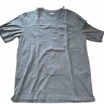 Duluth Trading Co. Shirt Adult Medium Bark Gray Long Tail 100% Cotton Po... - £7.90 GBP