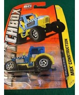 Matchbox MBX Construction (2012) Blue &amp; Yellow Tractor Toy 57/120, NEW - $357.38 MXN