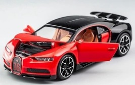 Red 1:32 Diecast Alloy Car Model Metal Pull Back Simulation Car Toy Spor... - £20.02 GBP