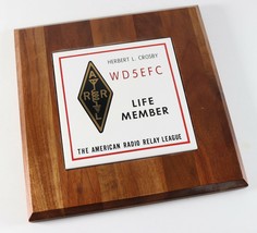 Vtg The American Radio Relay League ARRL Life Member Tile Plaque Adverti... - £27.79 GBP