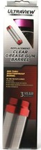 1 Count UltraView Replacement Clear Grease Gun See Thru Shatter Proof Barrel 