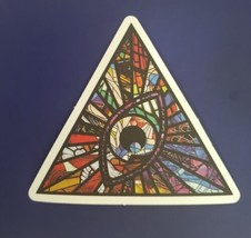 Stained Glass Illuminati Multicolor Sticker Dec - $4.50