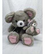 Mommy Mouse With Baby Mouse Stuffed Animal Plush 12&quot; - $17.33