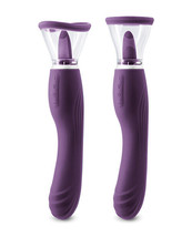 Triple Delight Pump &amp; Vibe By Inya Duel Function Clitoral Pump Rechargeable Vibe - £70.08 GBP