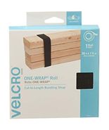 VELCRO Brand ONE-WRAP Roll Black | 30 Ft x 1-1/2 In | Reusable Self-Grip... - $516.33 MXN